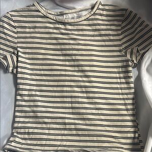 H & M Striped Kids T-Shirt - Black and off white